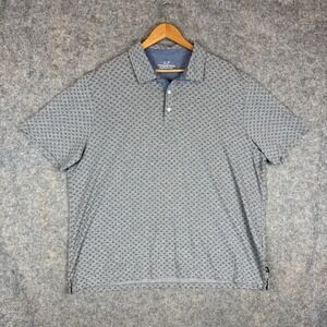 Vineyard Vines Shirt Mens 2XL Gray Fish AOP Edgartown Polo Preppy Golf
